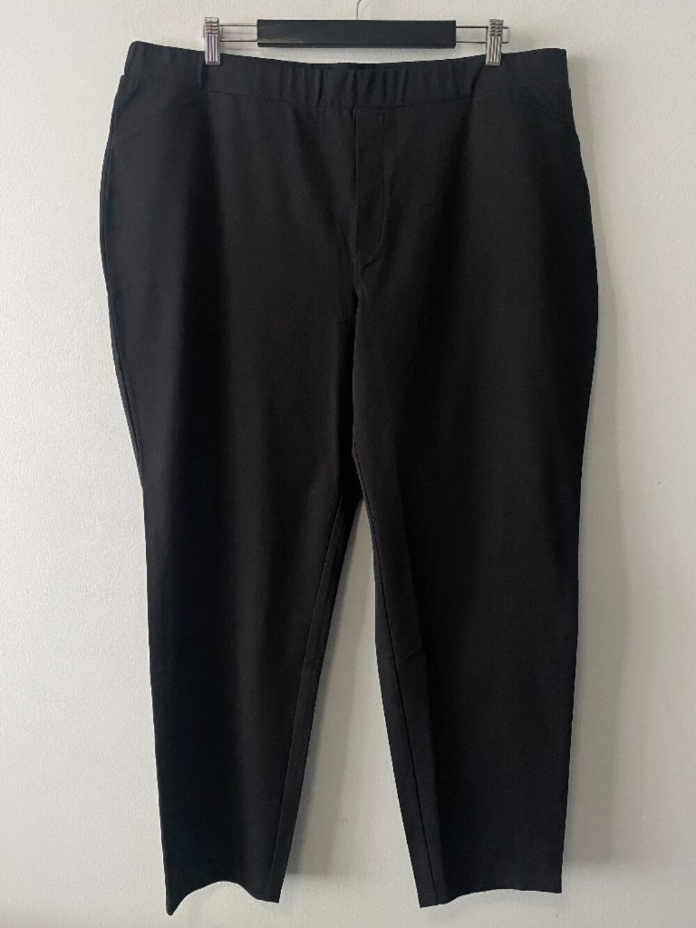 NWT Isaac Mizrahi New York Black Pants Women Size XXXL